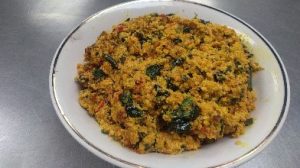 STEW w/ Swallow and No Protein-Egusi ( Melon Seed)
