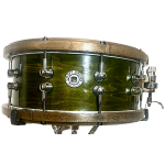 Green/Ebony Maple Wood Hoop Snare