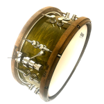Green/Ebony Maple Wood Hoop Snare - Image 2