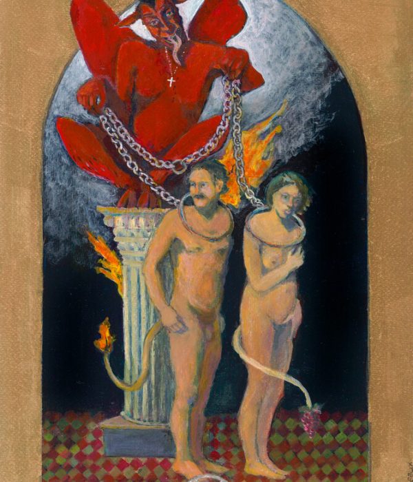 9828279_Devil-by-Yolanda-Felix-Mystical-Symbolism-acrylic-on-paper-9-5x13